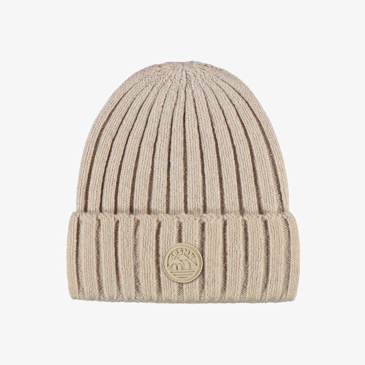 Tuque crème en tricot, enfant