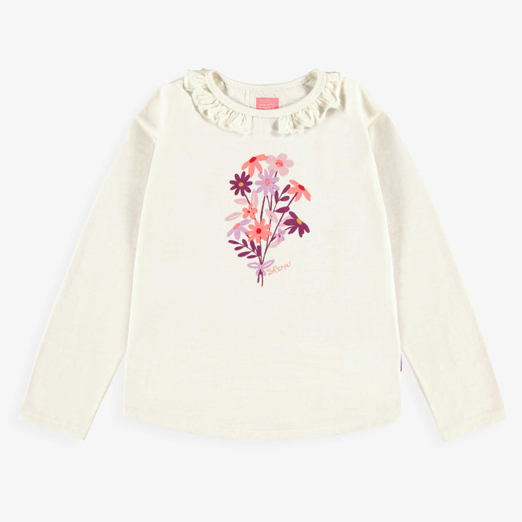 T-shirt crème avec imprimé, enfant