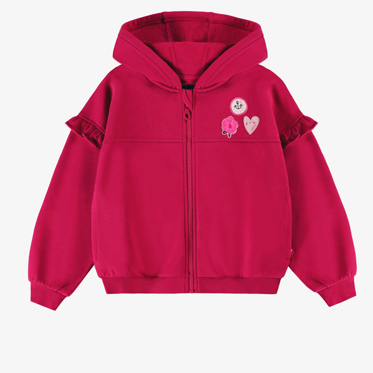 Veste fuchsia à capuchon, enfant
