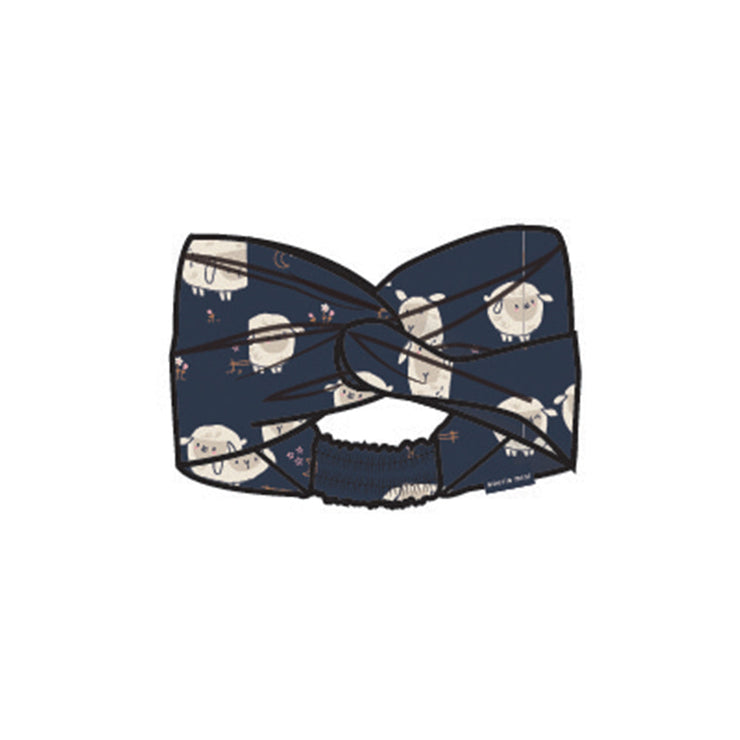 Bandeau bleu marine à motifs, enfant