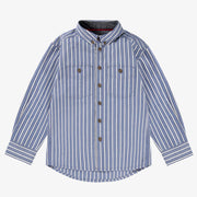 Chemise bleue à rayures, enfant