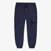 Pantalon bleu marine style jogger, enfant 