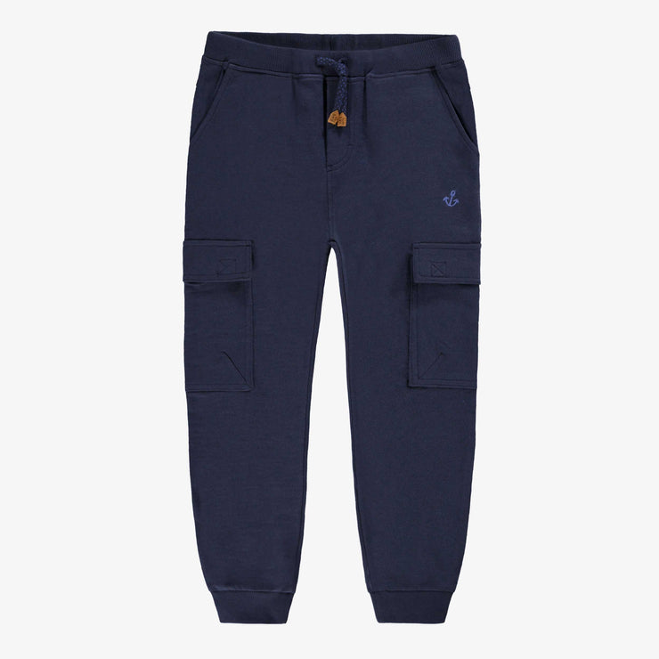 Pantalon bleu marine style jogger, enfant 