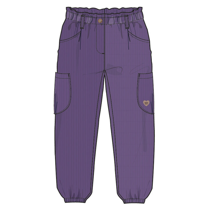 Pantalon mauve en velours côtelé, enfant