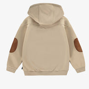 Veste beige sable avec capuchon, enfant