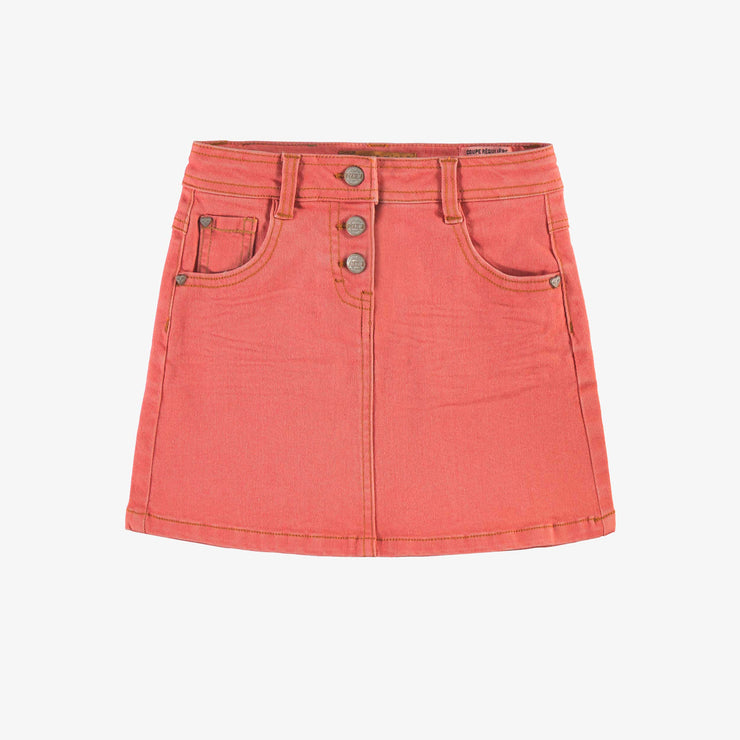 Jupe rose en denim, enfant