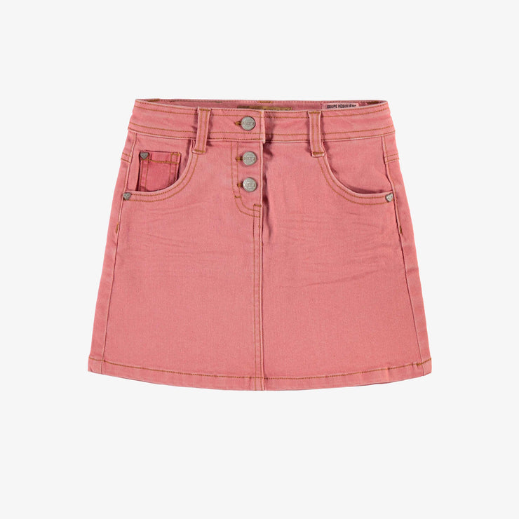 Jupe rose en denim, enfant