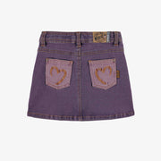 Jupe mauve en denim, enfant