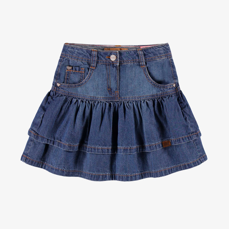 Jupe bleue en denim, enfant