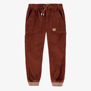 Pantalon brun en velours côtelé, enfant