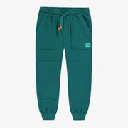 Pantalon bleu sarcelle style jogger, enfant
