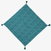  Foulard turquoise à motif floral, enfant