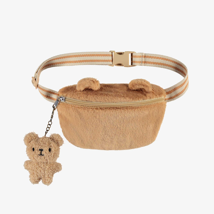 Sac banane beige en sherpa, enfant