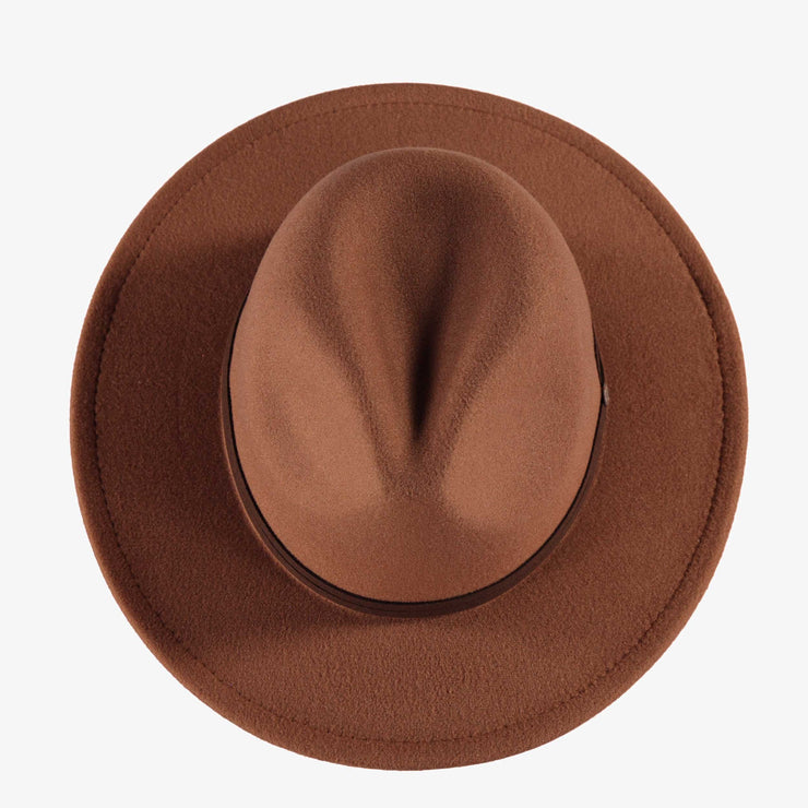 Chapeau fédora en feutre brun, enfant