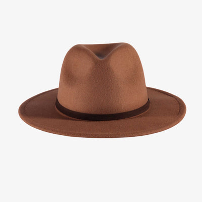 Chapeau fédora en feutre brun, enfant