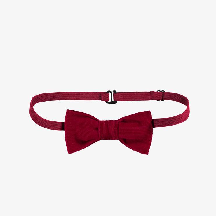 Nœud papillon rouge en velours, enfant