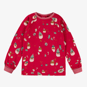 Pyjama rouge à motifs festifs, enfant