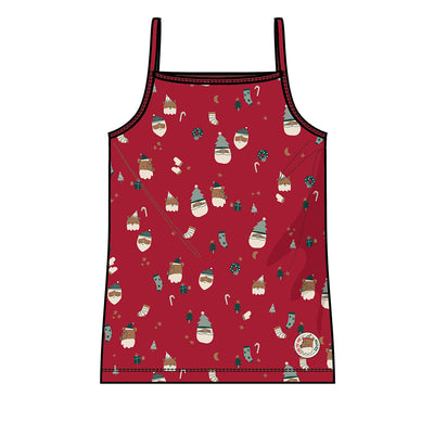 Camisole rouge à motifs festifs, enfant