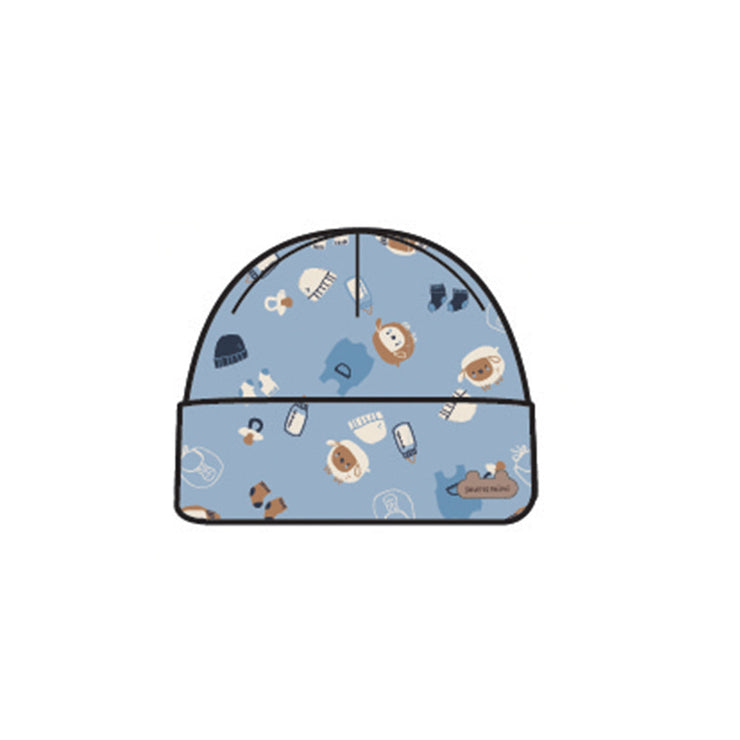 Bonnet bleu à motifs, naissance
