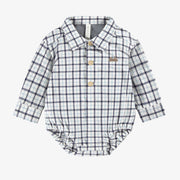 Chemise cache-couche à carreaux, naissance