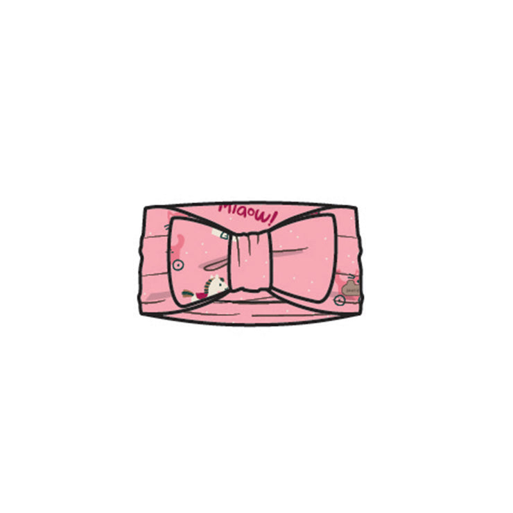 Bandeau rose en velours, naissance