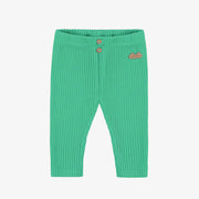 Legging vert en tricot côtelé, naissance