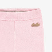 Legging rose en tricot, naissance