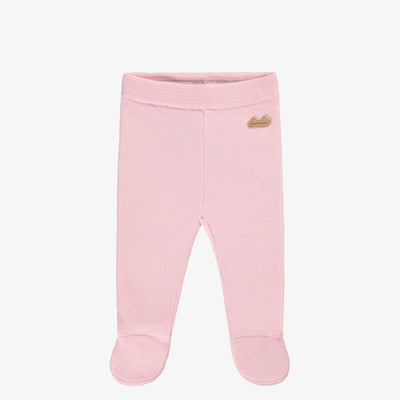 Legging rose en tricot, naissance