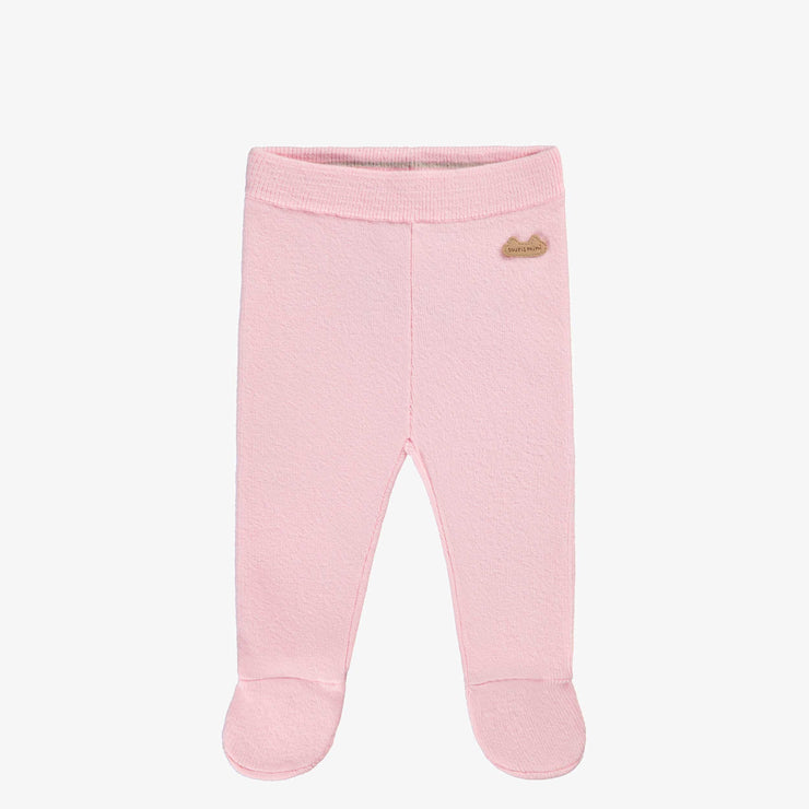 Legging rose en tricot, naissance
