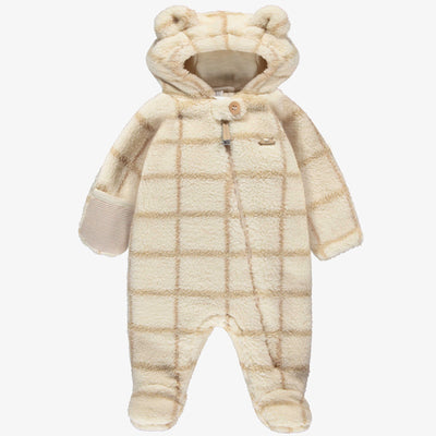 Une pièce crème en sherpa, naissance