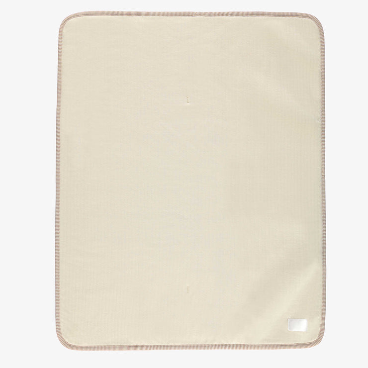 Couverture crème en sherpa