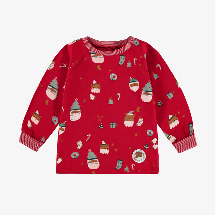 Haut du pyjama deux pièces rouge à motifs festifs, bébé - Souris Mini