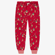 Pantalon de pyjama rouge à motifs festifs, adulte - Souris Mini