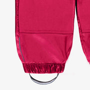 Zoom détails du pantalon exterieur rose bebe 