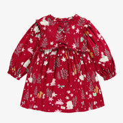 Robe rouge à motifs festifs, bébé - Souris Mini